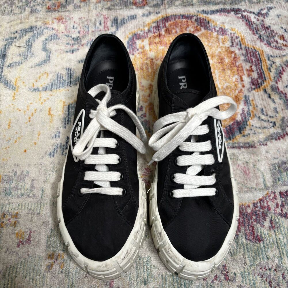 Prada Double Wheel Sneakers Black - Picture 11 of 12